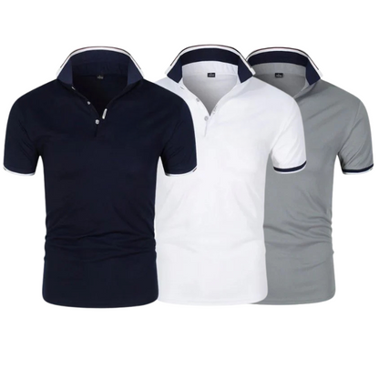 [KAUFE 2 ERHALTE 3] Essential Kit Poloshirts (3er-Pack)