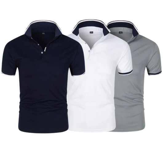 [KAUFE 2 ERHALTE 3] Essential Kit Poloshirts (3er-Pack)